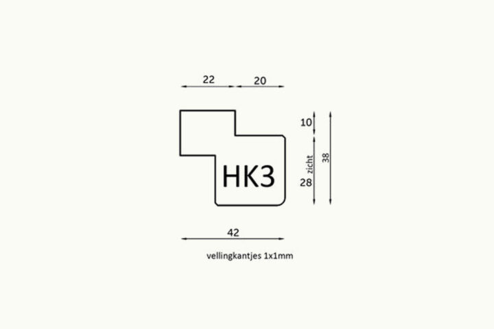 frake noir hoeklat hk3 tekening