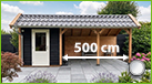 500 cm overkapping