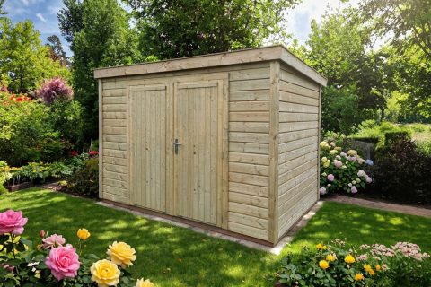 Berging Mila model lessenaarsdak B300 x D250 cm