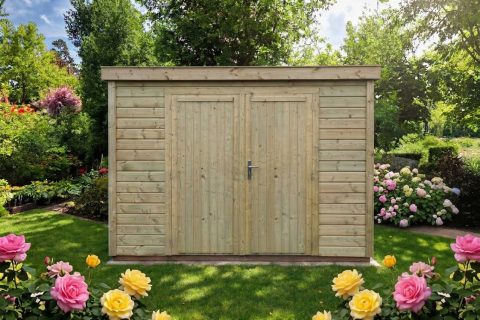 Berging Mila model lessenaarsdak B300 x D250 cm - Afbeelding 2